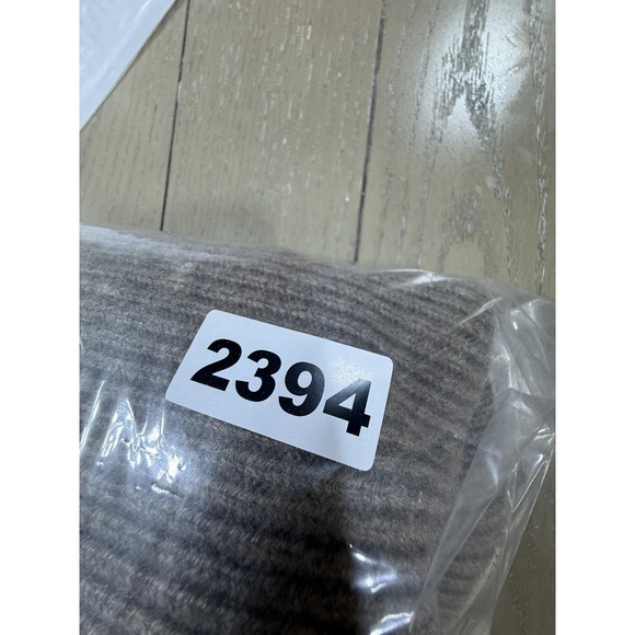 Vince Sweater Womens Large Oatmeal Wool Cashmere Mock Neck Ribbed Knit Classic - Picture 8 of 8